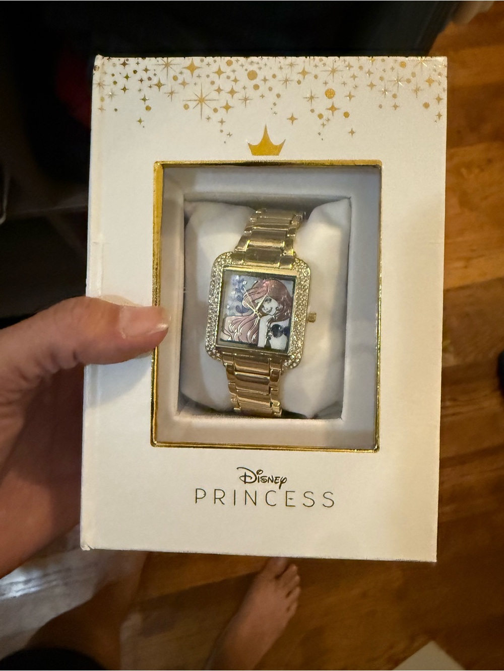 Disney Gold-tone Princess Watch with Ariel Dial